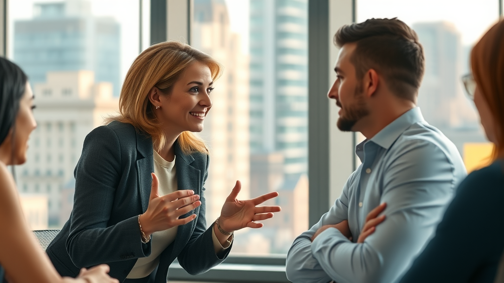 Executive leader coaching employee, embracing coaching culture in the workplace.